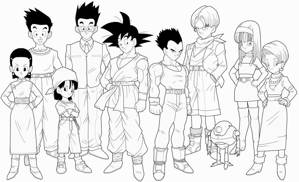 1024x626 Dragon Ball Gt Coloring Pages Coloring Pages