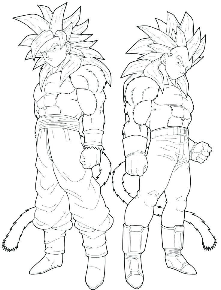 Dragon Ball Z Characters Coloring Pages