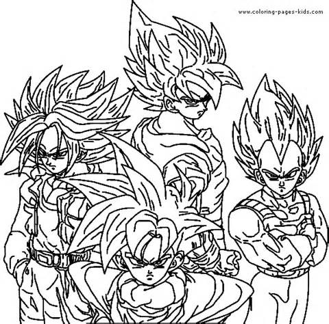 480x474 Best Dragon Ball Z Coloring Page Free 2262 Printable