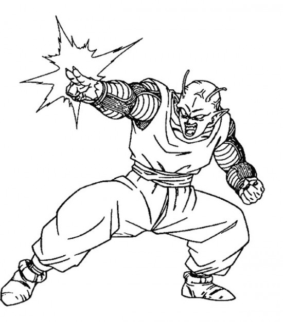 Dragon Ball Z Coloring Pages 550x627 Dragon Ball Z Coloring Pages
