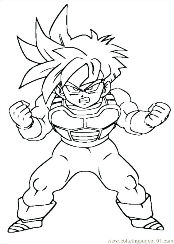 Dragon Ball Z Coloring Pages Icontent 567x794 Dragon Ball Z Coloring Pages Icontent