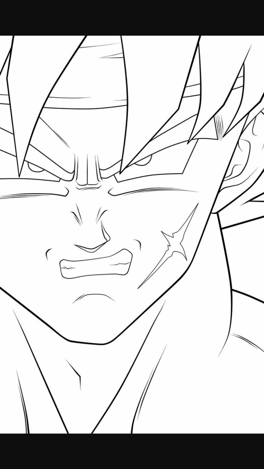 1080x1920 Bardock Coloring Pages