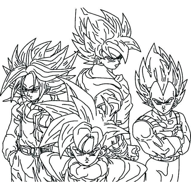 640x611 Coloring Pages Dragon Ball Z Coloring Pages Coloring Pages