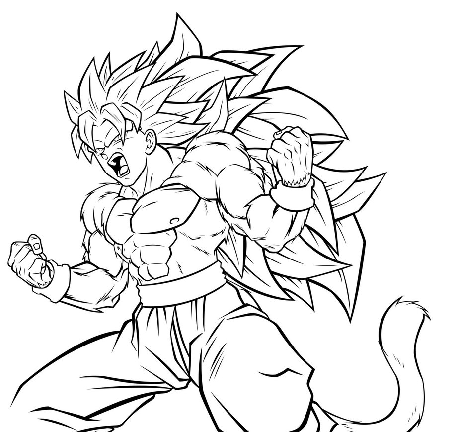 Dragon Ball Z Coloring Pages Super Saiyan 4 920x869 Dragon Ball Z Coloring Pages Super Saiyan 4