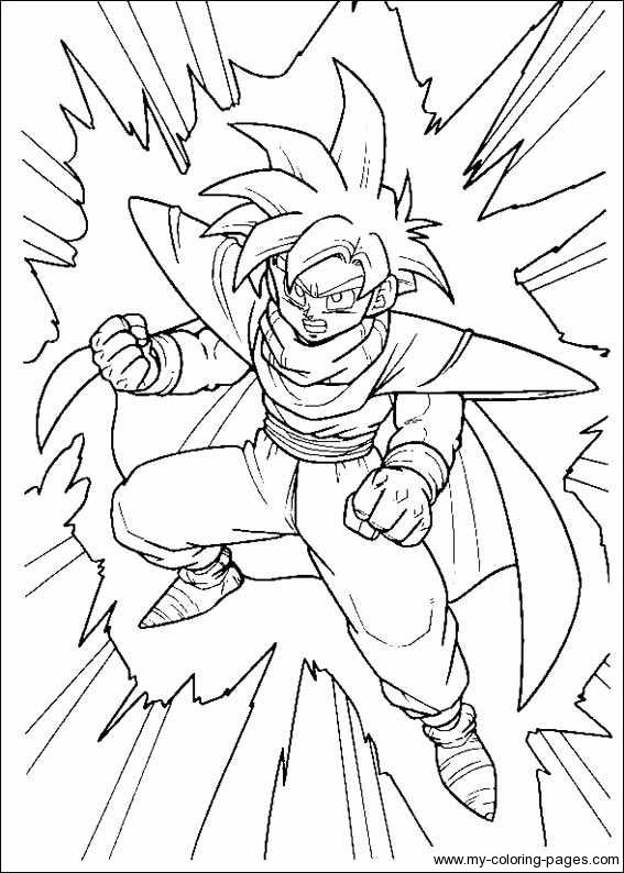 Exciting Dragonball Z Coloring Pages 22 For Free Colouring 567x794 Exciting Dragonball Z Coloring Pages 22 For Free Colouring