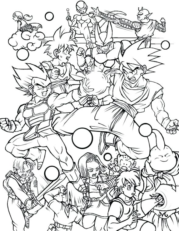 Free Dragon Ball Z Coloring Pages All Characters In Dragon Ball Z 588x755 Free Dragon Ball Z Coloring Pages All Characters In Dragon Ball Z