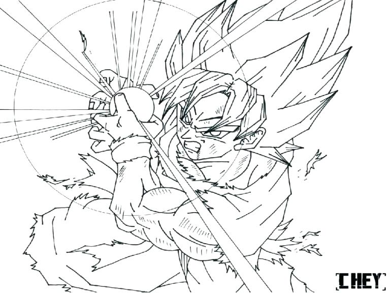 768x576 Goku Super Saiyan 3 Coloring Pages Dragon Ball Z Coloring Pages