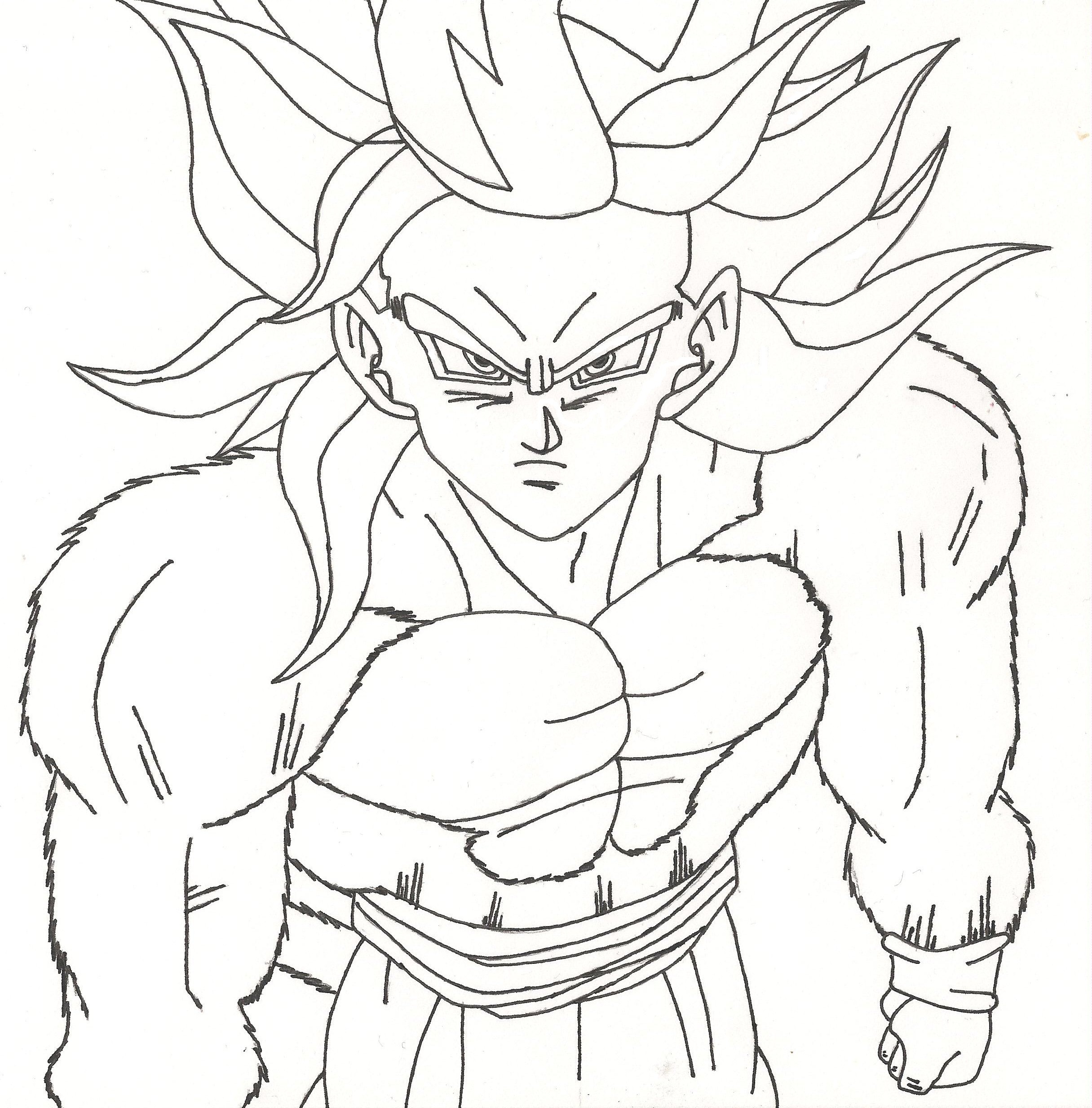 2431x2467 Best Dragon Ball Z Gogeta Coloring Pages Free Coloring Pages Free
