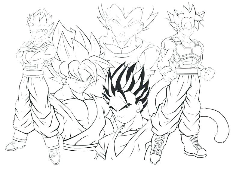 775x562 Goku Coloring Page Dragon Ball Z Coloring Pages Super 5 Dragon