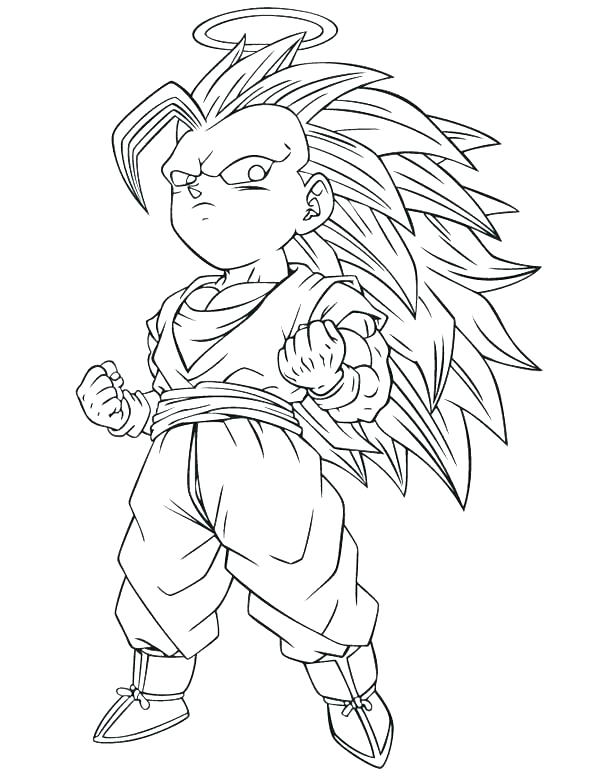 600x776 Super Saiyan Coloring Pages Super Coloring Pages Dragon Ball