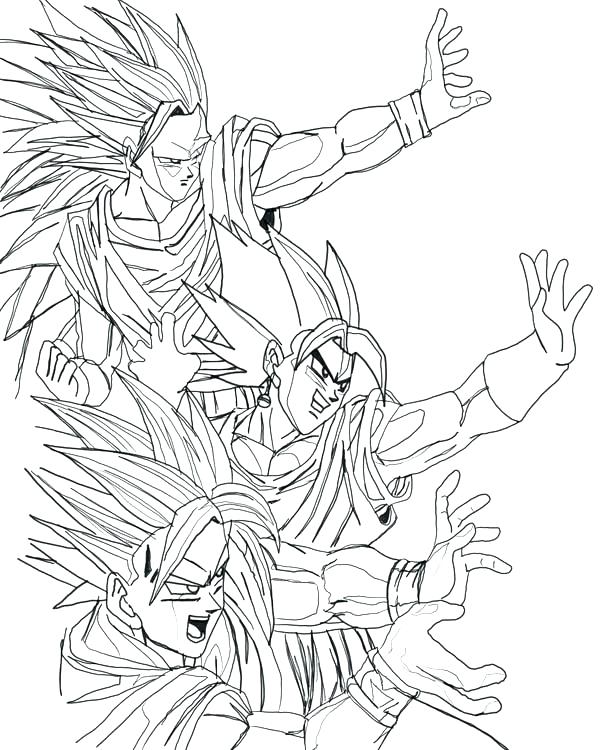 600x750 Printable Dragon Ball Z Coloring Pages Printable Dragon Ball Z