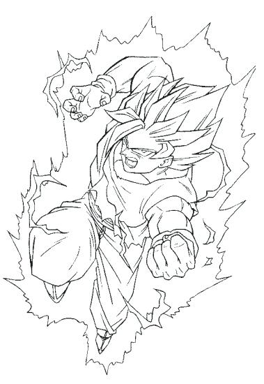 379x550 Goten Coloring Pages Dragon Ball Z Coloring Pages Super 4 Goten
