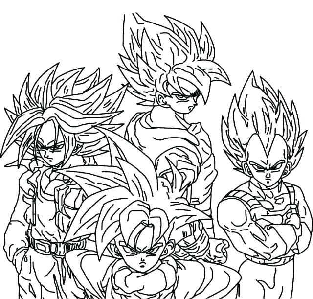 640x611 Coloring Dragon Ball Z All Characters In Dragon Ball Z Free