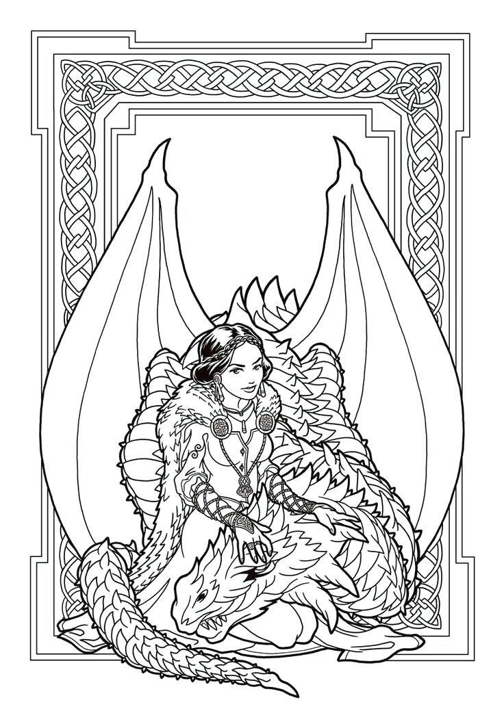 736x1039 Fresh Dragon Coloring Pages For Adults And Image Result For Free