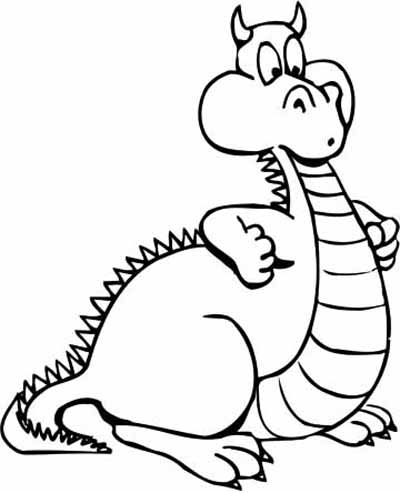 400x493 Dragon Coloring Pages For Kids 643