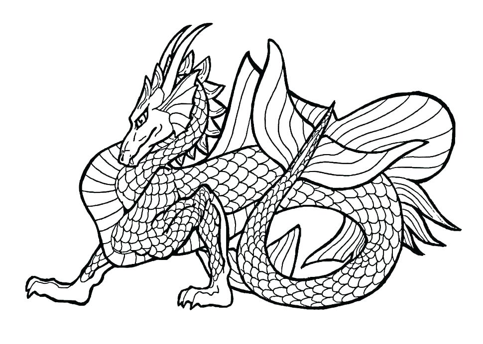 Dragon Coloring Pages Online Free Kids Coloring Greatest Scary 970x692 Dragon Coloring Pages Online Free Kids Coloring Greatest Scary