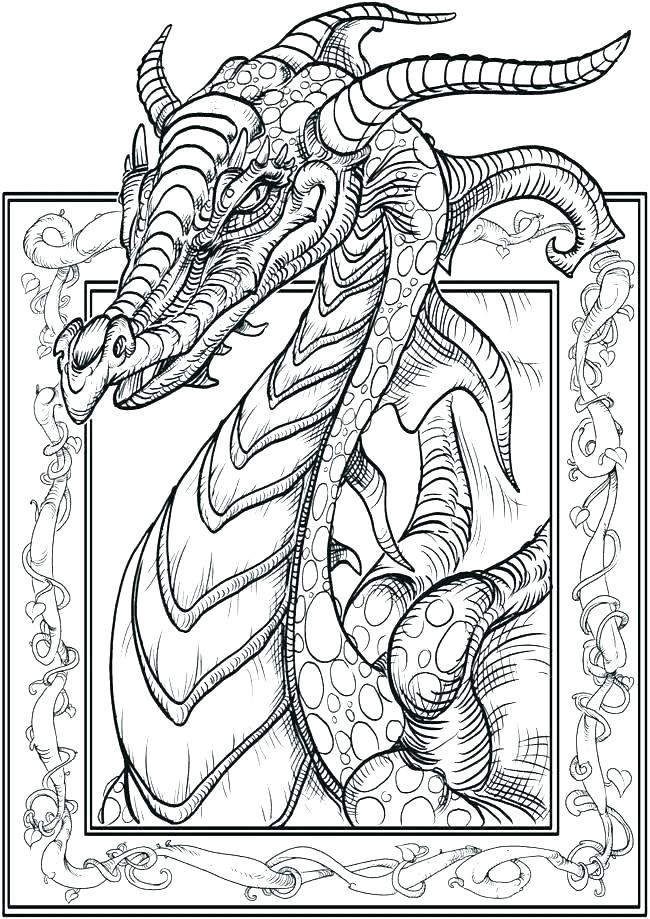 Free Printable Dragon Ball Z Coloring Pages Realistic Dragon 650x919 Free Printable Dragon Ball Z Coloring Pages Realistic Dragon