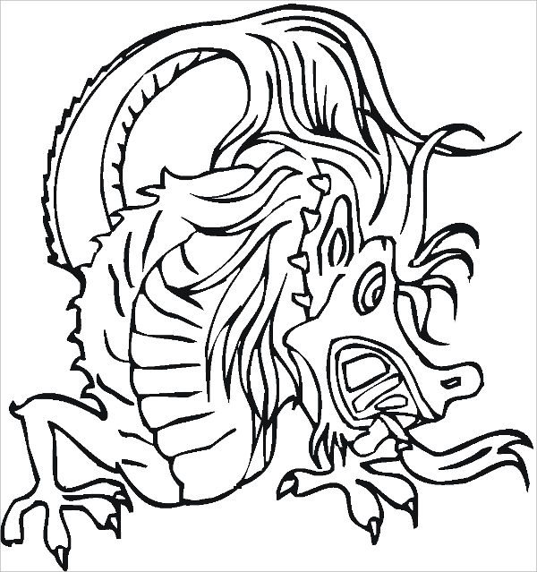 Dragon Coloring Pages 600x639 Dragon Coloring Pages