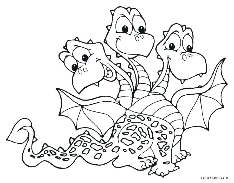 900x706 Free Printable Dragon Coloring Pages