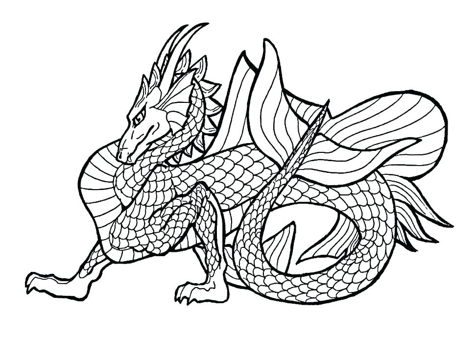Dragon Coloring Pages For Kids 970x692 Dragon Coloring Pages For Kids