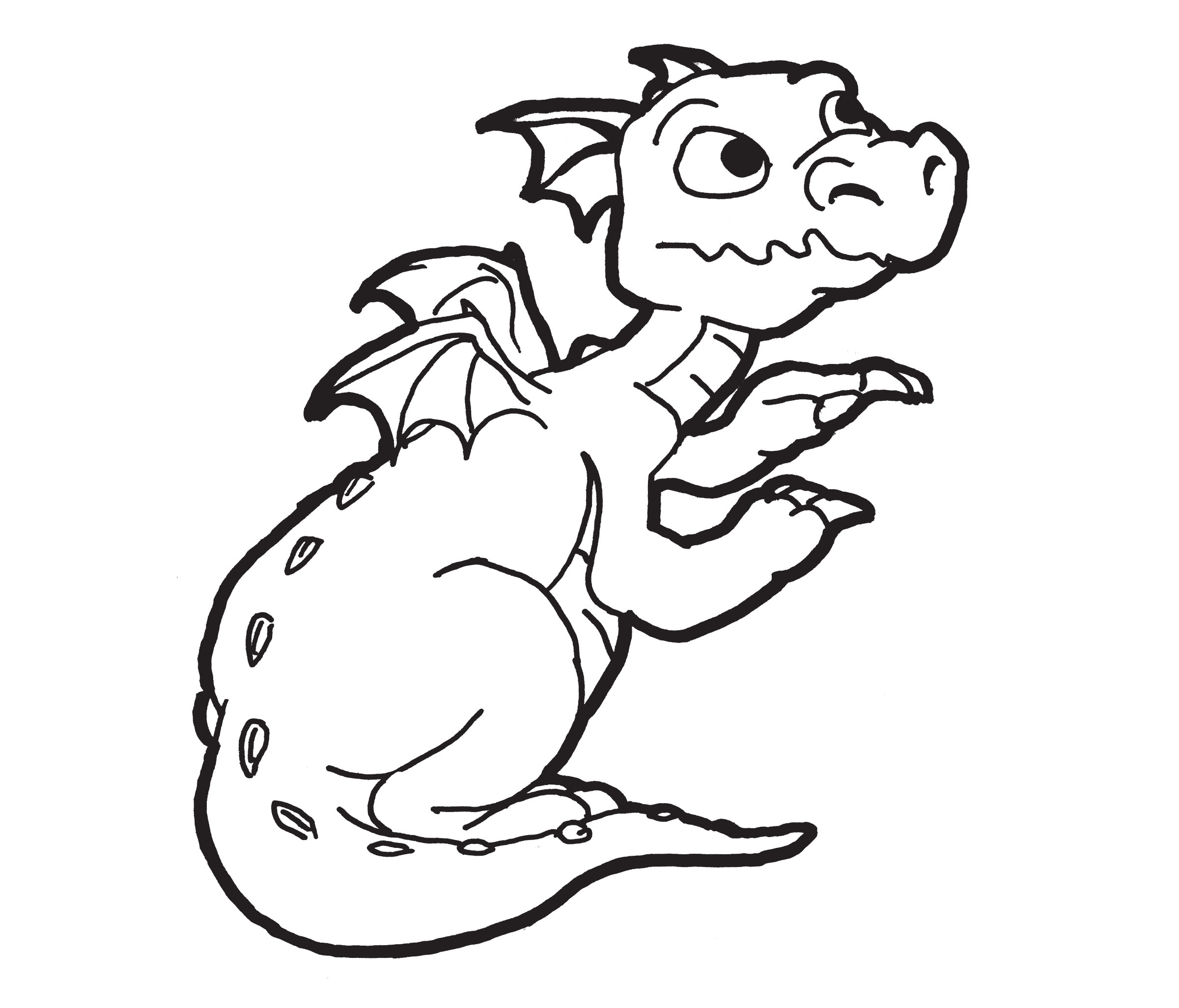 Dragon Face Coloring Page