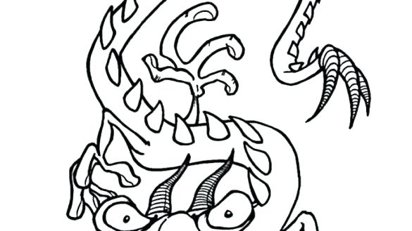 585x329 Coloring Page Dragon