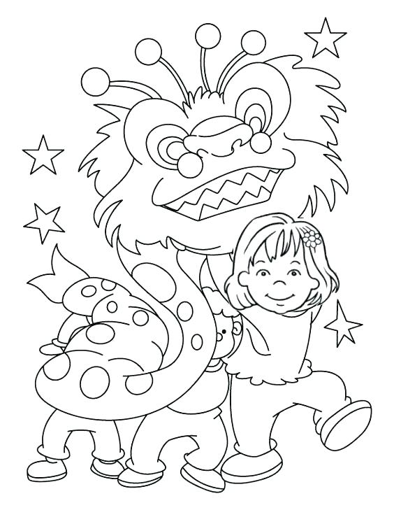 564x729 Dragon Face Coloring Page