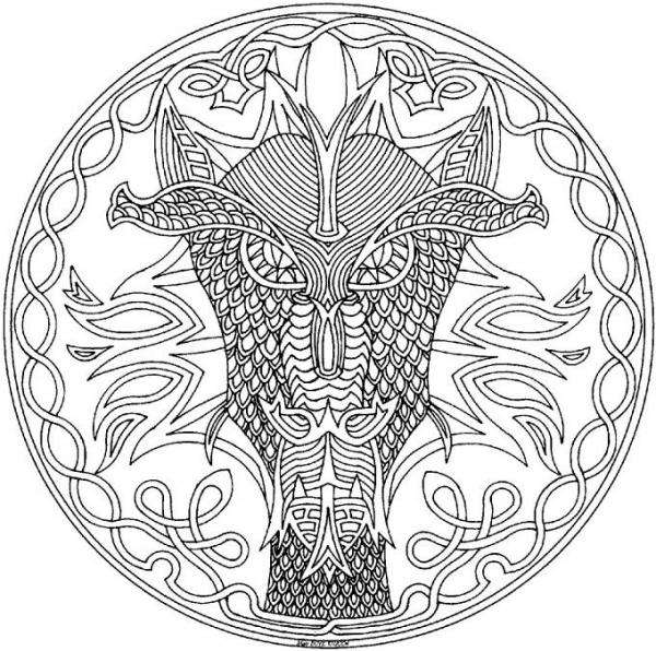 Animals Mandalas 600x596 Animals Mandalas