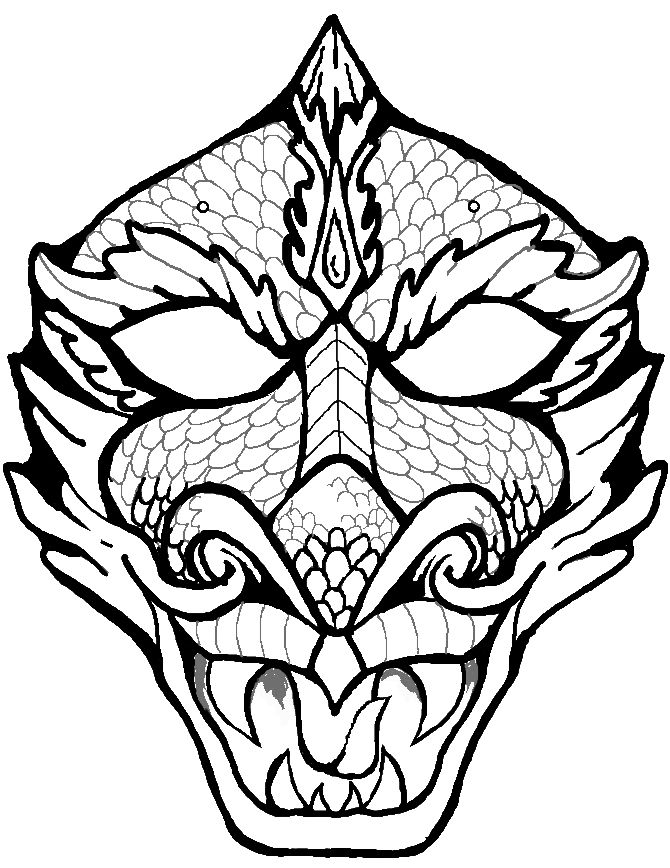 Dragon Face Coloring Page Coloring Pics Dragon 670x868 Dragon Face Coloring Page Coloring Pics Dragon