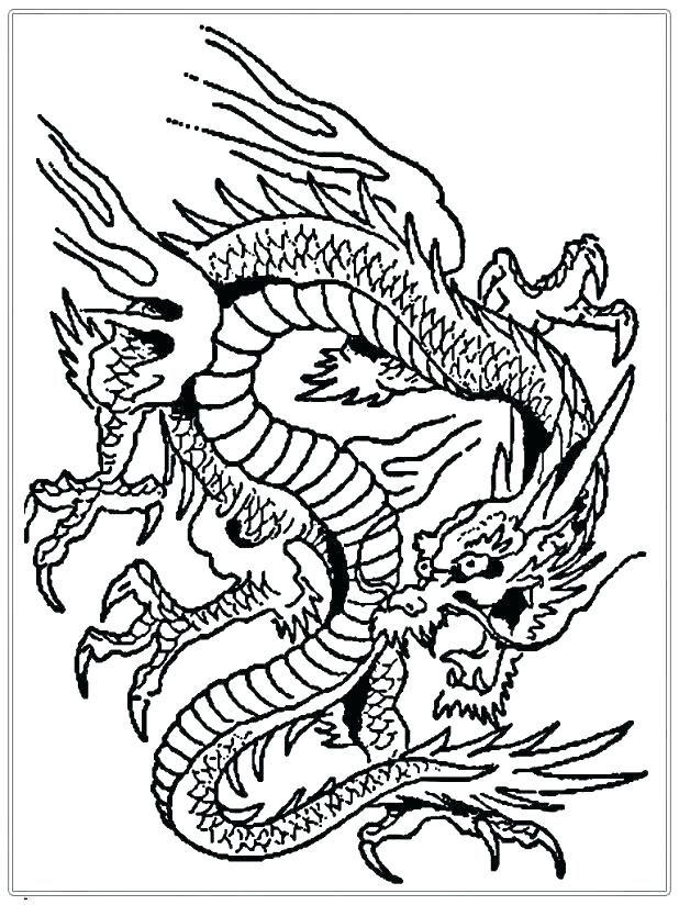 Chinese Dragon Coloring Pages 618x824 Chinese Dragon Coloring Pages