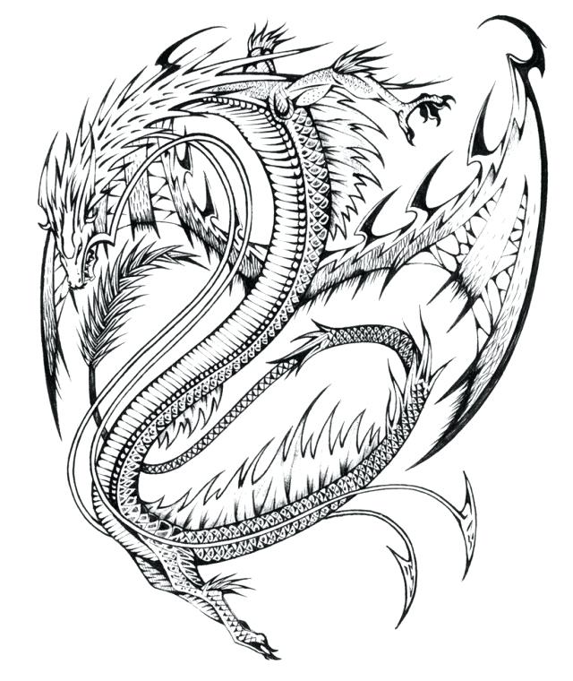 Dragon Pictures Coloring Pages