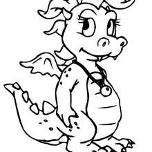 220x220 Fairy Dragon Coloring Pages
