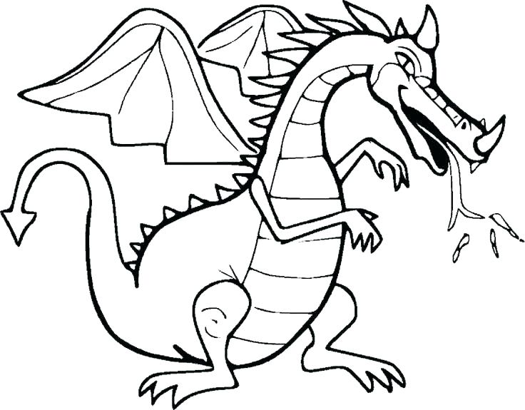 736x575 Printable Dragon Coloring Pages Ideal Dragon Coloring Pages Fee