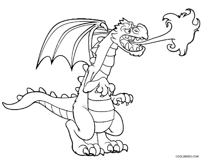 850x670 Printable Dragon Coloring Pages For Kids Cool2bkids