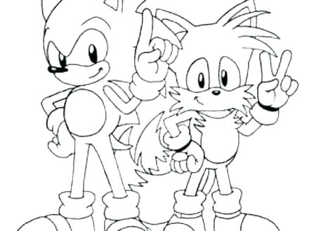 440x330 Sonic And Tails Coloring Pages Sonic Tails Coloring Pages Tails