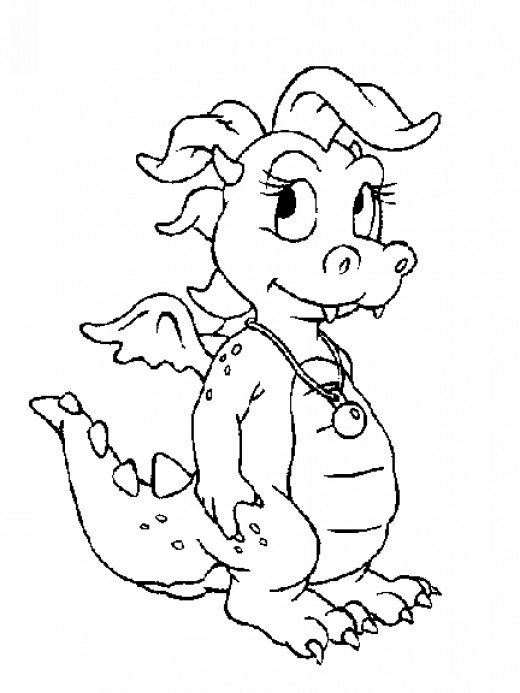 Dragon Printable Coloring Pages Hubpages 520x693 Dragon Printable Coloring Pages Hubpages