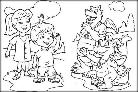 Dragon Tales Coloring Pages Color Zini 470x313 Dragon Tales Coloring Pages Color Zini