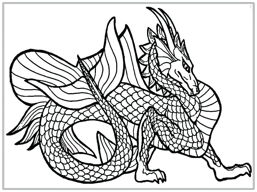 1024x768 Coloring Pages For Adults Animals Dragon Tattoo Designs Stock