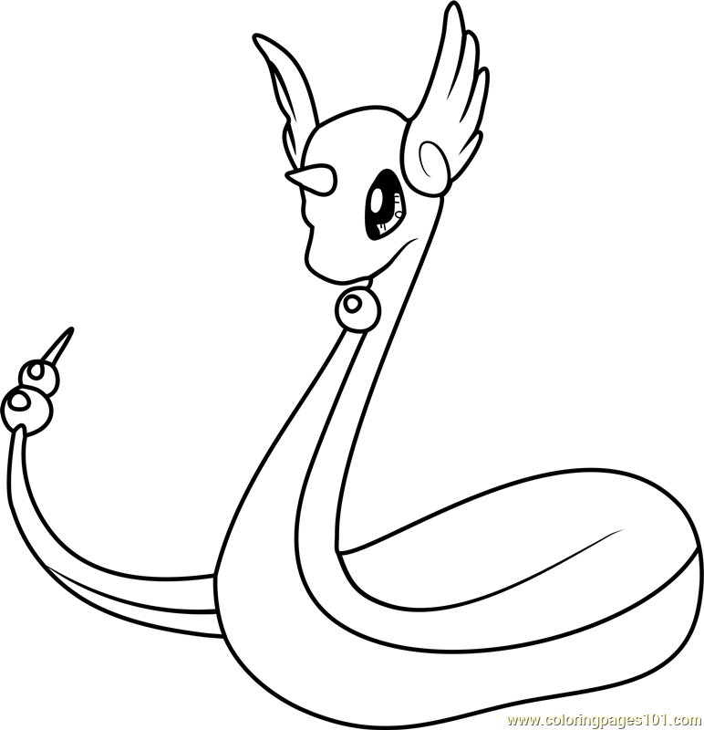 Dragonair Pokemon Coloring Page 772x800 Dragonair Pokemon Coloring Page