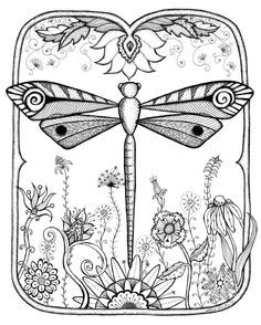 Dragonfly Coloring Page