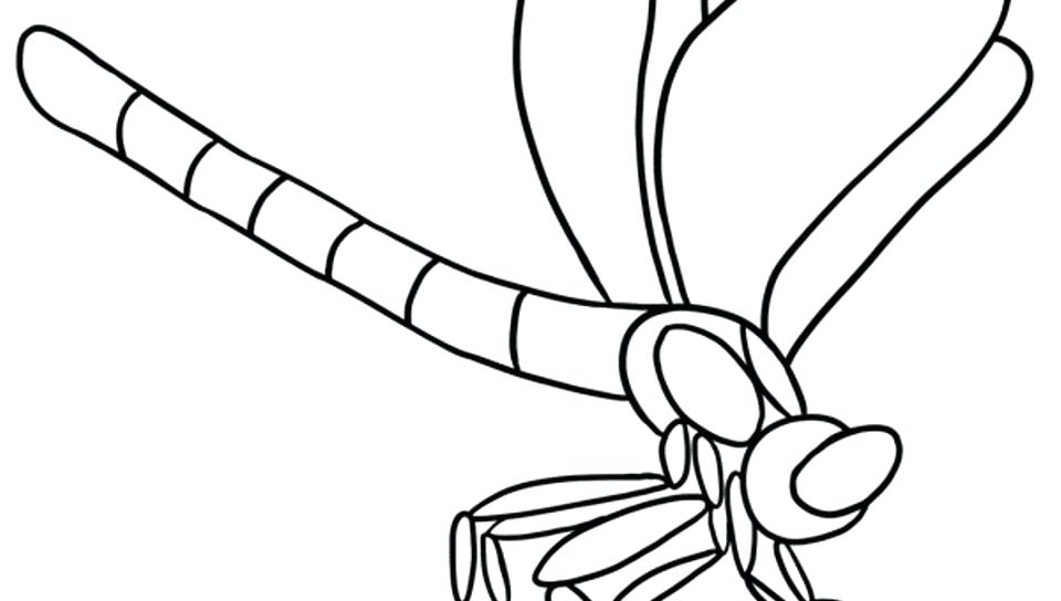 960x544 Dragonfly Coloring Page Coloring Pages Dragonfly Free Animal Page