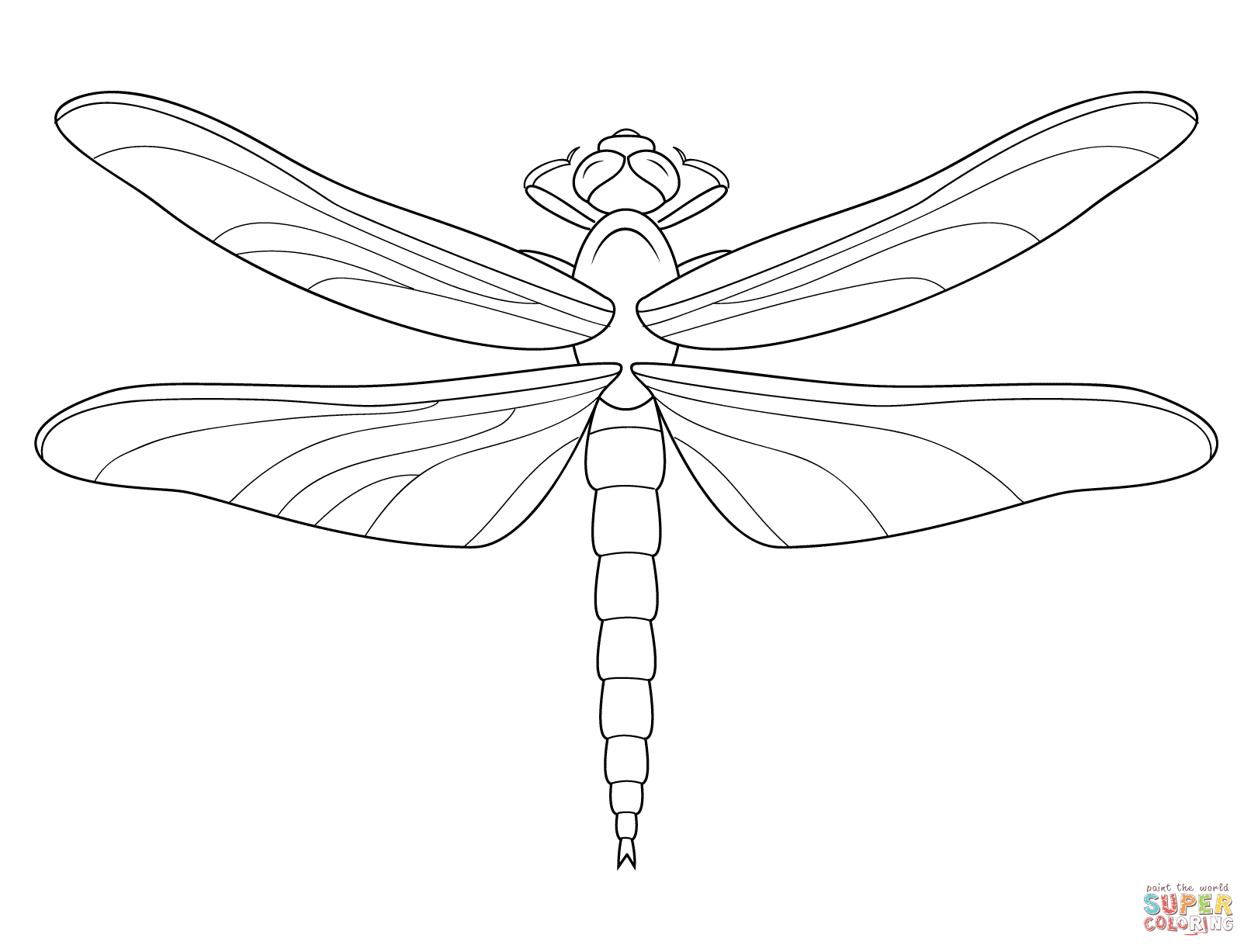 1612x1227 Dragonfly Coloring Page From Dragonfly Category. Select From 28148