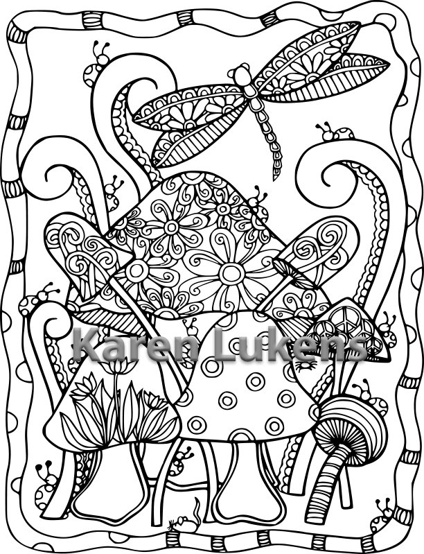 5 Pages, Dragonfly Coloring Pack 612x799 5 Pages, Dragonfly Coloring Pack