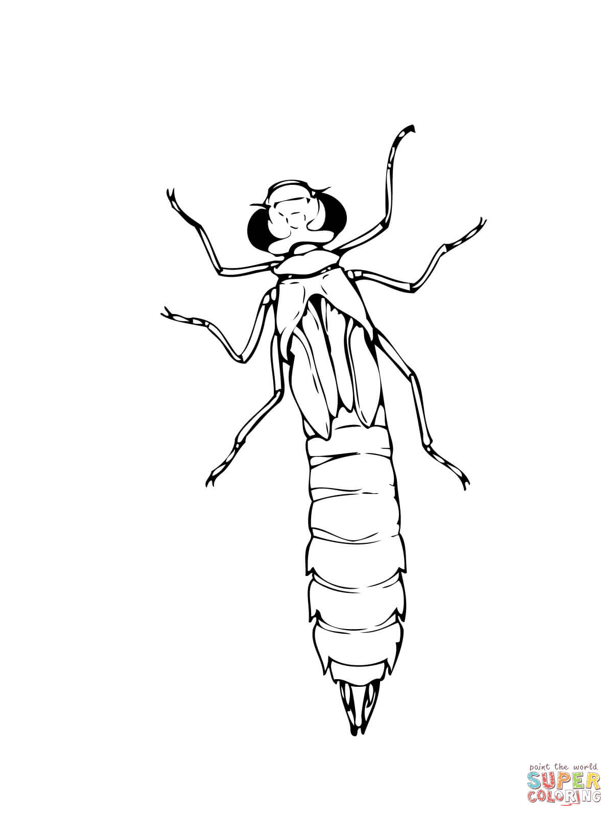 1200x1600 Dragonfly Coloring Page 10
