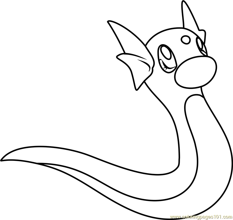 800x755 Pokemon Coloring Pages Dratini Bgcentrum
