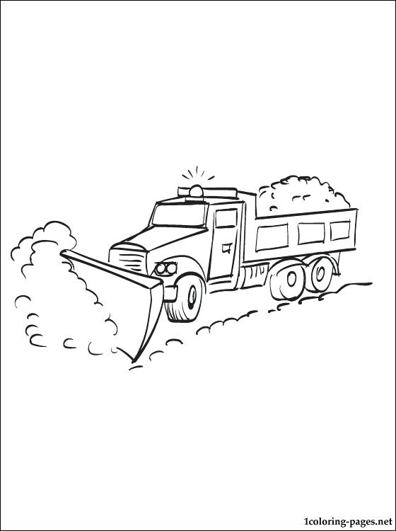 560x750 Snow Plow Coloring Pages