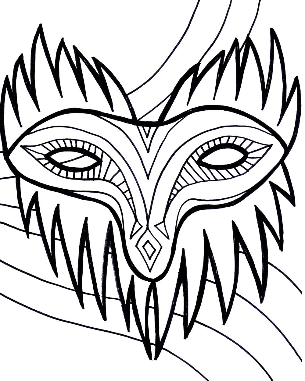 1000x1250 Free Printable Mardi Gras Coloring Pages For Kids