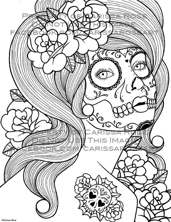 570x738 Digital Download Print Your Own Coloring Book Outline Page