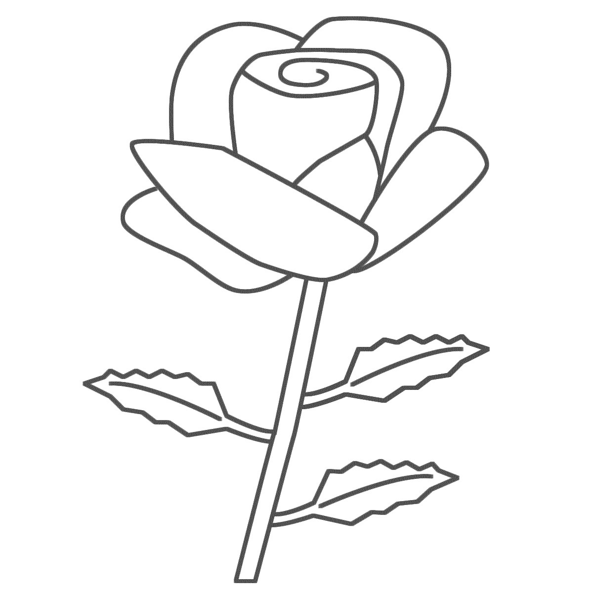 1200x1200 Coloring Pages Of Roses Lovely Rose Drawings For Kids Clipart Best