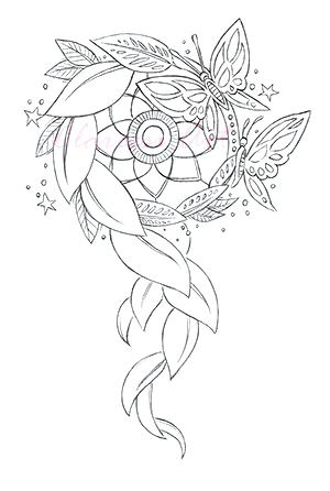 300x446 Dreamcatcher Coloring Pages Amazing Dream Catcher Coloring Pages